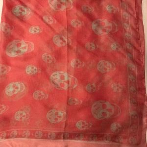 Alexander McQueen silk skull scarf